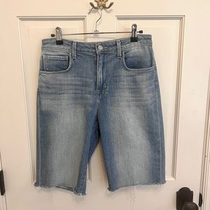 L’AGENCE denim Bermuda shorts 26
